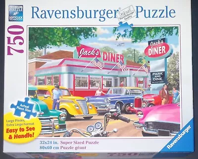 RAVENSBURGER MEET ME AT JACK'S  750 Large Piece Premium SOFTCLICK Jigsaw Pzl. • $36.99