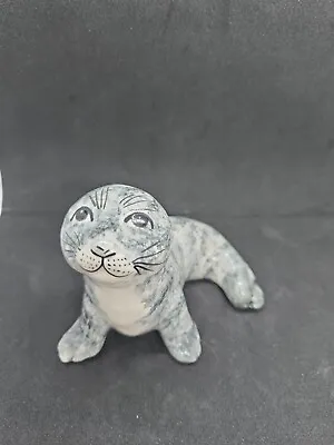 Babbacombe Pottery Lownds Pateman Isles Of Scilly Grey Seal Figurine H 8cm Ex Co • £6.50
