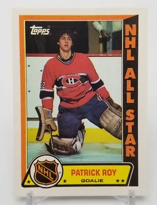 1989-90 Topps Hockey Sticker PATRICK ROY All-Star Insert Montreal Canadiens #6 • $2.59