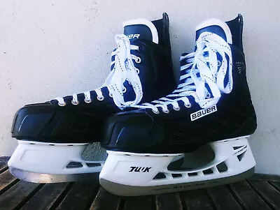 Senior Bauer Nexus 44 Ice Hockey Skates Black Men Sz 11 Regular = 12.5 Shoe Size • $89.99