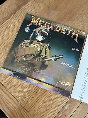 MEGADETH So Far So Good So What - VINYL LP  Capitol EST 2053 1988 • £51.99