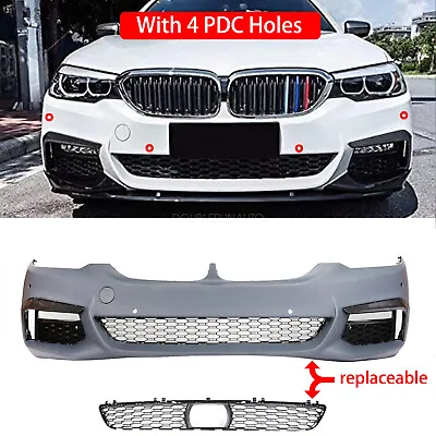 Mtech Style Front Bumper Body Kit W/ 4 PDC Holes For BMW G30 530i 530e 540i • $420.71