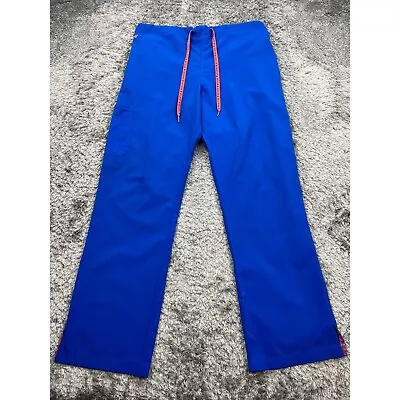 Med Couture  Pants Woman Large Blue 8719 Medical Scrub Trousers Technician Nurse • $20