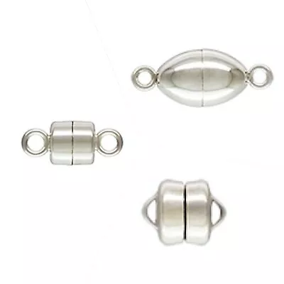 £50.99 • Buy 925 Sterling Silver MAGNETIC CLASP 4mm, 5mm, 10mm - Wholesale Findings