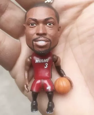 Mini Figure 3D Dwyane Wade Miami Heat V2 Red Basketball Keychain Free Shipping • $10.25