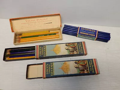 Antique Asst. Pencils And Advertising Cases Mongol Eldorado • $24.99