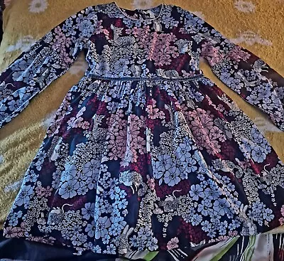 Yumi Girls Age 7 To 8 Years Long Sleeved Dress Very Pretty • £3