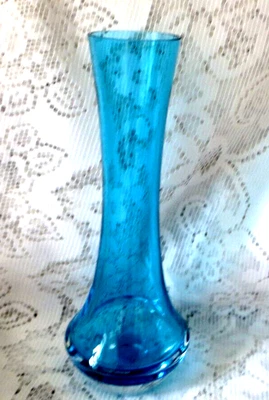 £13 • Buy Dartington Turquoise Lead Crystal Stem 8.5  Vase - Signed