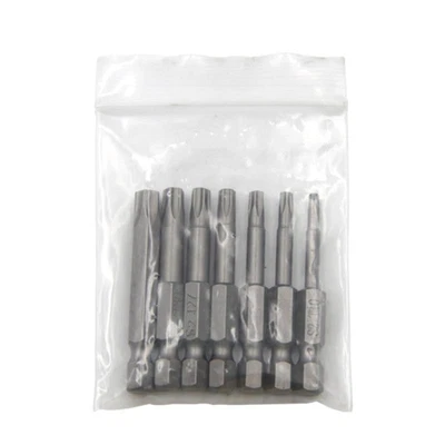 $16.38 • Buy 7 Pcs 1/4  Hex Shank Magnetic 5 Point Security Star Torx Screwdriver Bits Set