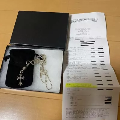 Chrome Hearts Accessories One Ball Tiny Cross Pendant Necklace With P/Box New • $1379.52