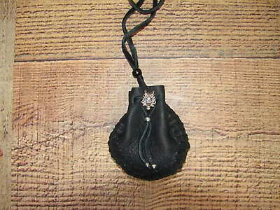 Deer Leather Medicine Bag Wolf Medicine Pouch Drawstring Necklace Pouch 3  • $18.50