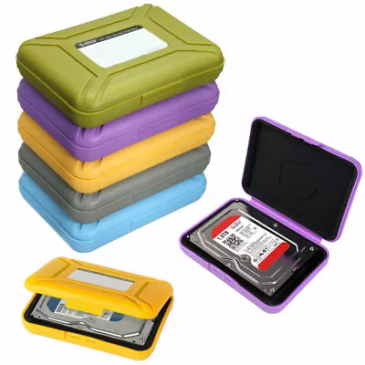 3.5'' HDD Hard Drive Disk SATA IDE Storage Case Container Enclosure Protect Box • £14.27