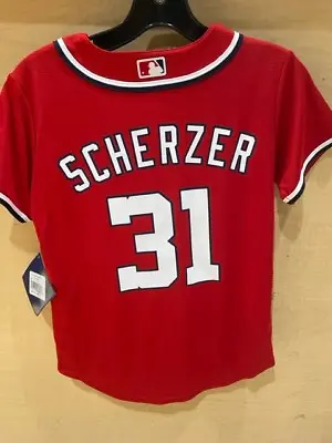 Washington Nationals #31 Max Scherzer Youth Jersey-Red • $24.99