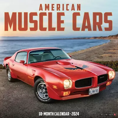 Willow Creek American Muscle Cars 2024 12 X 12 Wall Calendar W • $14.39