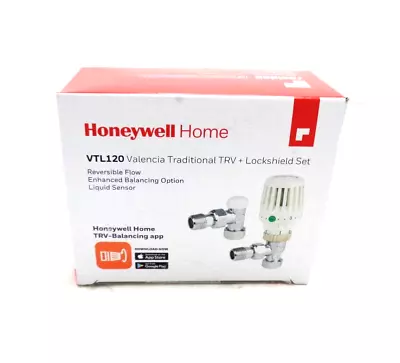 Honeywell Home Valencia VTL120  Valencia TRV + Lockshield Set 15mm Ang Trv - New • £23.99