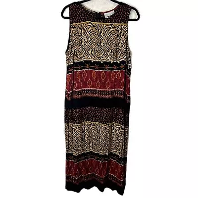 Sheri Martin Vintage Tribal Sleeveless Dress Plus Size 16 • $32.29