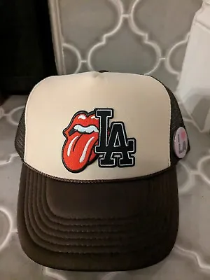  LA Logo Dodgers  Trucker Baseball Hat Trucker SnapBack Hat Cap Rock Band  • $18.99