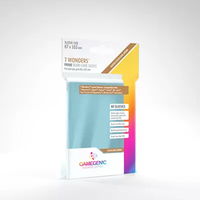 Gamegenic PRIME 7 Wonders Sleeves 67 X 103mm (80) Colour Code:Brown • £4.49