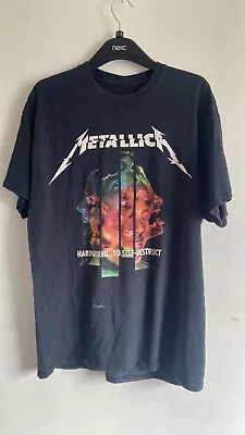 Metallica Black T-shirt HARDWIRED TO SELF DESTRUCT Size L Band Rockabilia • £24.99