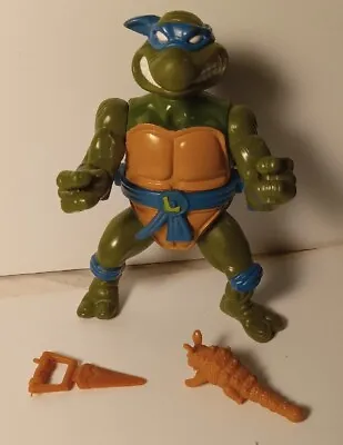 Storage Shell Leonardo Teenage Mutant Ninja Turtles 1990 TMNT W/Accessories Leo • $16.95