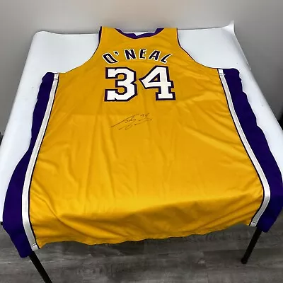 2003-04 Shaquille O'Neal Los Angeles Lakers Game Used Signed Jersey MEARS COA • $4999