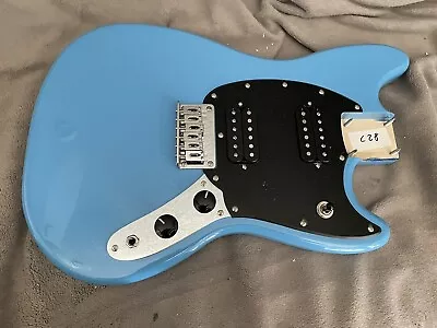 Squier By Fender Mustang Guitar Body California Blue Loaded Electronics + Bridge • $116.99