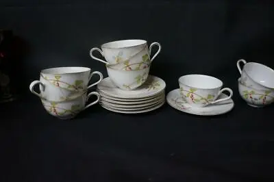 16 Pcs Heinrich H&C Selb Bavaria HC422 9 Coffee Cups And 7 Saucers • $22.99