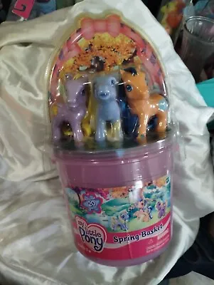 My Little Pony Spring Basket Garden Glade Wishawhirl And Bubblecup G3 2003 MLP • $25