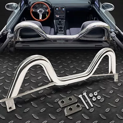 For 1990-2005 Mazda Miata Silver Stainless Steel Stabilize Support Roll Cage/Bar • $83.90