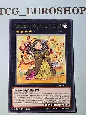 Madolche Teacher Glassouffle▪︎YUGIOH▪︎DANE▪︎2019▪︎RARE▪︎PORTUGUESE▪︎NM #0423 • $1.99