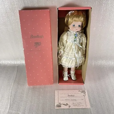 Bradley's Collectible Doll  BABS  With Box And COA Vintage 13.5  Tall #PTD 6 U5 • $11.99