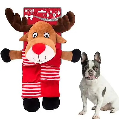 £9.99 • Buy Pet Christmas Toy Rudolph Reindeer 6 Squeaks Xmas Gift For Dog