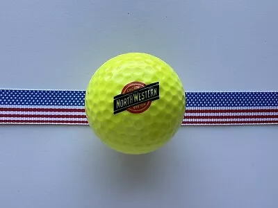 VINTAGE 1980s CHICAGO NORTHWESTERN RR RAILROAD YELLOW COLOR WILSON #1 GOLF BALL • $19.99