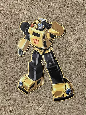 Transformers Guido Guidi Bumblebee G1 Tin Metal Sign Wall Decor Open Road • $29.99