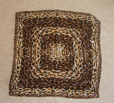 Leopard Print 100% Silk Hand Rolled Scarf Vintage (1950's) *NEW* • $10