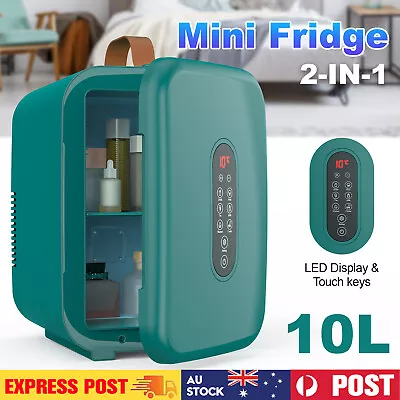 2-In-1 10L Mini Fridge Cooler & Warmer Cosmetics Drinks Portable Home Car Green • $99.90