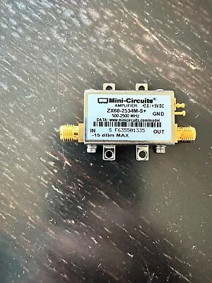 Mini-Circuits Zx60-2534m-s-Amplifier  0.5 To 2.5 GHz • $30