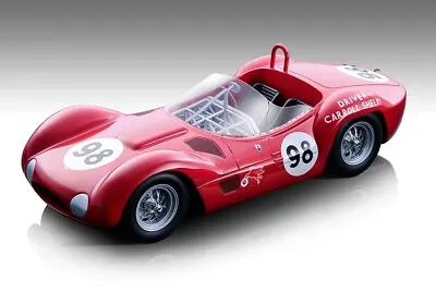 Maserati Birdcage Tipo 61 #98 Win Usac Riverside 1960 1/18 Tecnomodel Tm18-276 D • $279.99