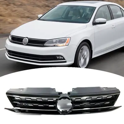 $57.50 • Buy For 2015 2016 2017 2018 VW Volkswagen Jetta Front Bumper Chrome Grille Grill