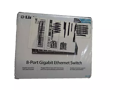 D-Link DGS-108 8-Port Gigabit Unmanaged Ethernet Switch-NEW • $24.99