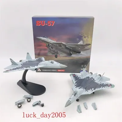 Wltk Russia Sukhoi Su-57 Felon Stealth Multirole Fighter 1/100 Diecast Jet Model • $33.99