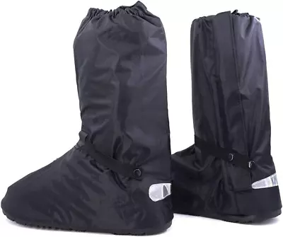 Hilitchi Black Men Waterproof Rainstorm Rainy Day Rain Suit Raingear Motorcycle • $19.99