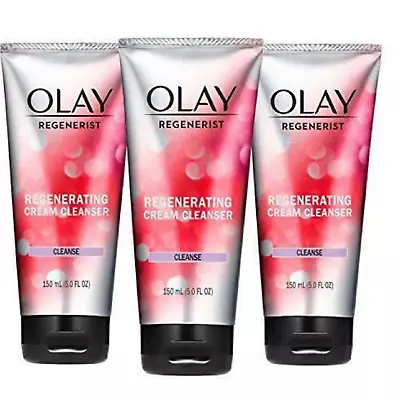 Olay Regenerist Regenerating Cream Cleanser Face Wash 5 Fl Oz Pack Of 3 • $25.97