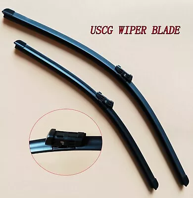 Front Wiper Blades Fit VW Golf With Push Button Arms 2013-2017 OEM Quality USCG • $16.99