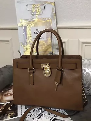 NWT Michael Kors Hamilton Luggage Leather Large Satchel Bag • $169