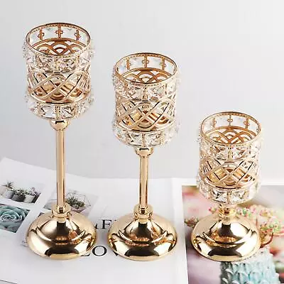 Votive Candle Holders Table Centerpieces Tealight Candle Stand Pillar • £13.48