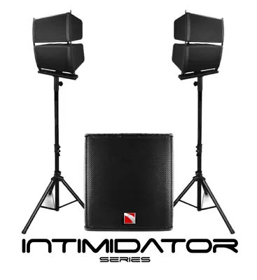 Intimidator 3 Line Array Pro Sound System  Intimidation 18' Bass + Mid Speakers • £775