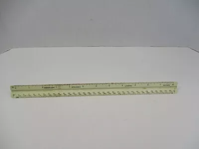 Vtg MARTIN ARCHITECT Engineer Triangular Ruler Scale Rule # 232AT U.S. ST'D • $6.97