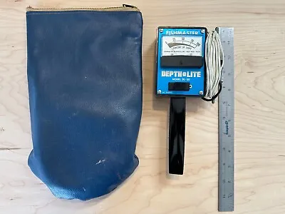 Vintage Fishmaster Industries Depth-O-Lite DL-30 Depth Finder W/Zippered Pouch • $5