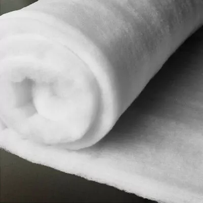 Polyester Fire Retardant Wadding 2 4 6 8 Oz Fleece Batting Quilting 60  Meter • £3.59